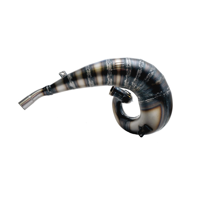 BIG ONE Factory Exhaust Line Steel Pipe/Black Aluminium Silencer