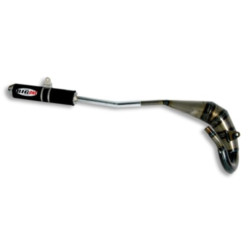 BIG ONE Factory Exhaust Line Steel Pipe/Black Aluminium Silencer