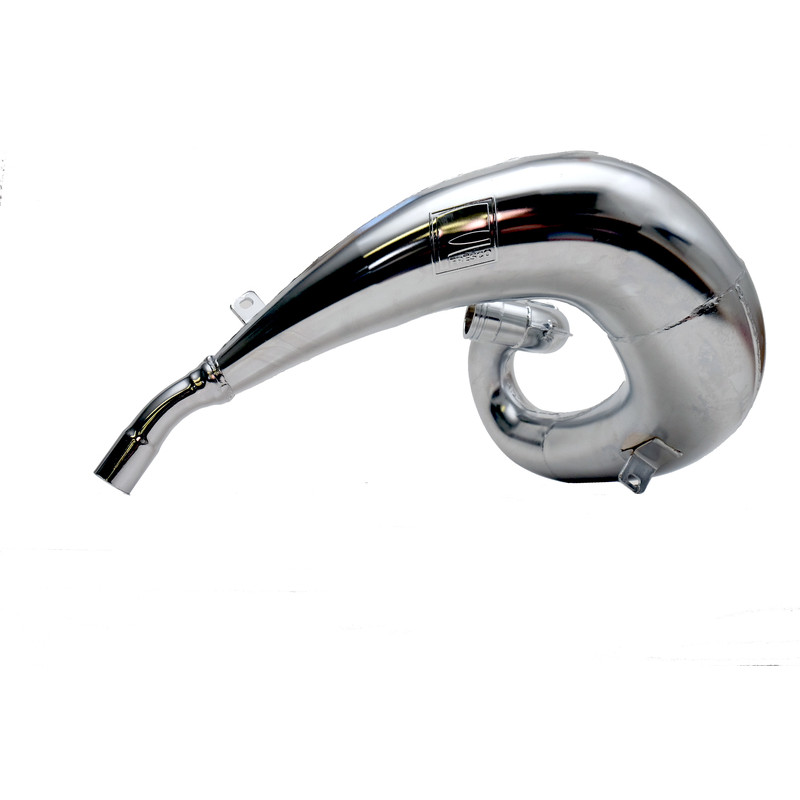 BIG ONE Chrome Exhaust Line Chrome Pipe/Black Aluminium Silencer