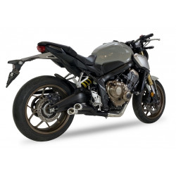 IXIL Hyperlow Full Exhaust System Stainless Steel Black / Aluminium Polished - Honda CB650R
