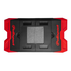 POLISPORT red/black Foldable Bike Mat