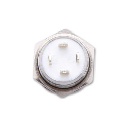 Bouton HIGHSIDER inox avec anneau lumineux LED (M12)