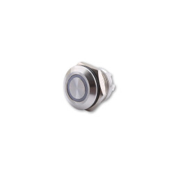 HIGHSIDER Pushbutton Stainless Steel With LED Illuminated Ring In Different Colours (M12), (1pc)