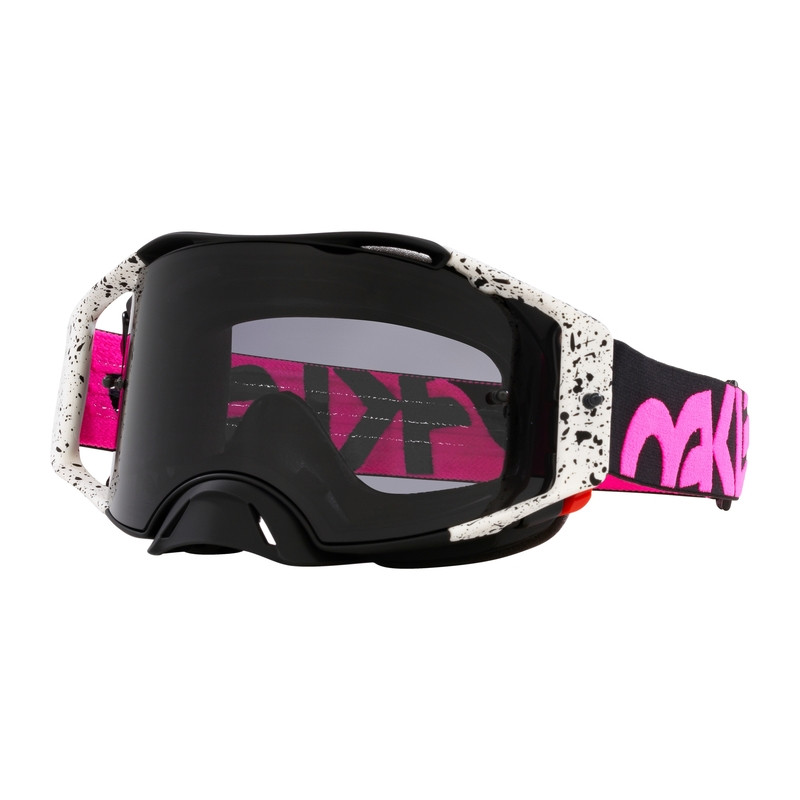 OAKLEY Airbrake MX Goggle - Black Splatter Dark Grey Lens