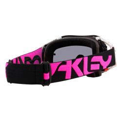 OAKLEY Airbrake MX Goggle - Black Splatter Dark Grey Lens