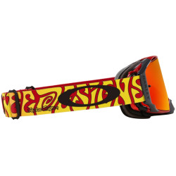 OAKLEY Airbrake MX Goggle - TLD Trippy Red Prizm MX Torch Lens