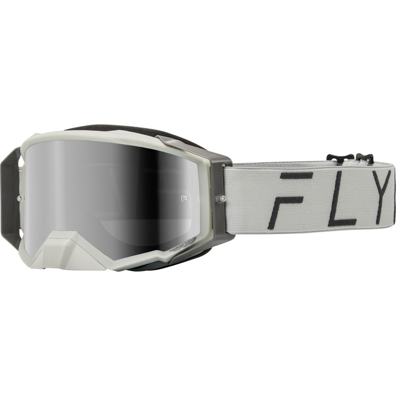 FLY RACING Zone Pro Goggle Black/Grey - Black/Smoke Lens
