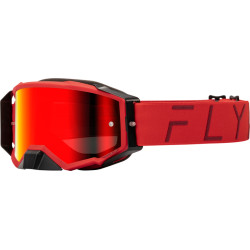 FLY RACING Zone Pro Goggle Red - Red/Smoke Lens