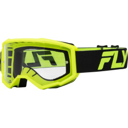 FLY RACING Focus Goggle Black/Hi-Vis - Clear Lens