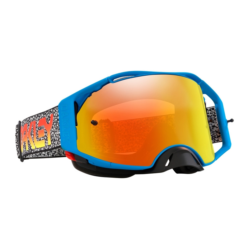 OAKLEY Airbrake MX Goggle - Blue Crackle Fire Iridium Lens