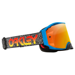 OAKLEY Airbrake MX Goggle - Blue Crackle Fire Iridium Lens