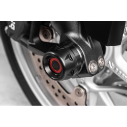 Protections fourche (axe de roue) GILLES GTA - noir/rouge BMW