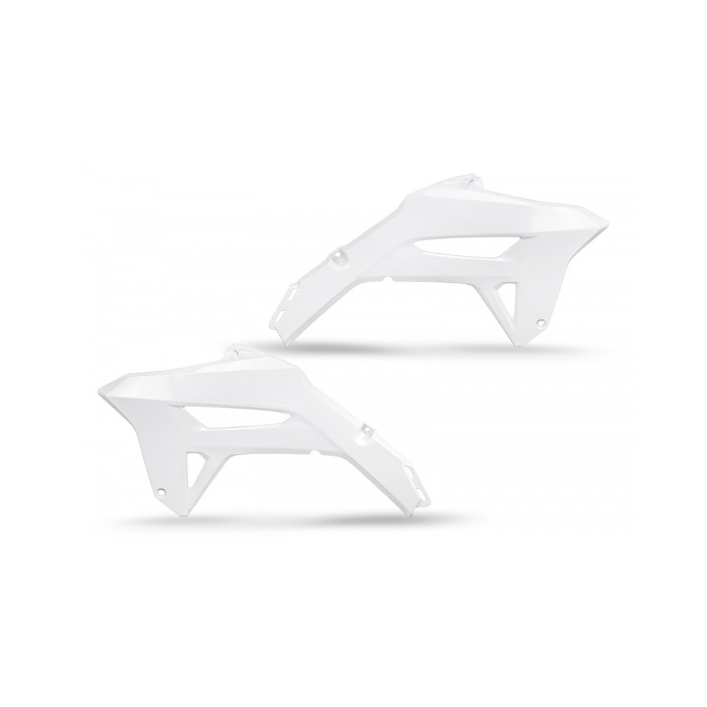 UFO Radiator Covers White Honda CRF450R