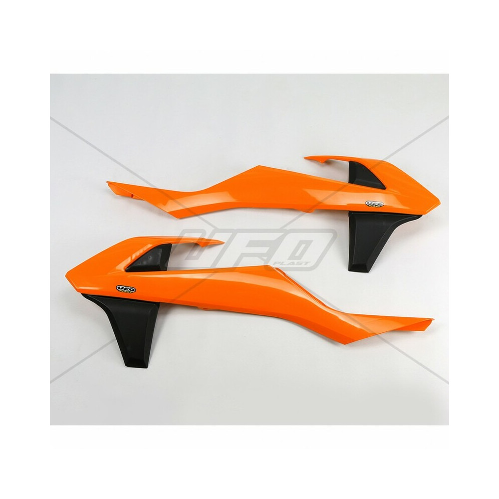 UFO Radiator Covers OEM Color Orange/Black 2016 KTM