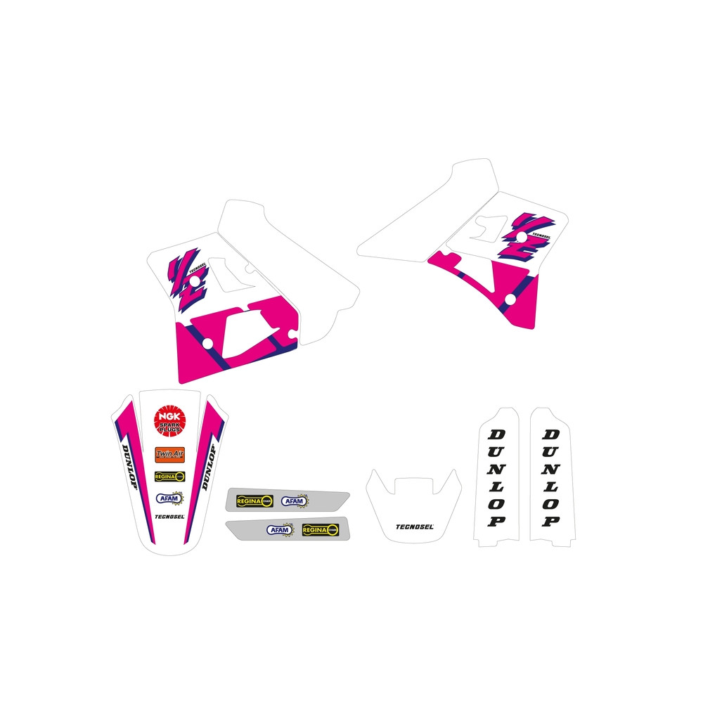 TECNOSEL Stickers Kit Team OEM Yamaha 1992