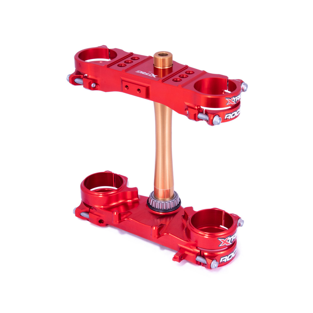 XTRIG ROCS Tech Triple Clamp Offset 22 mm - Red Honda CRF250R/450R
