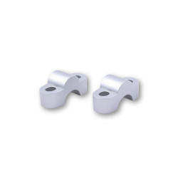 LSL Bar Mounts Ø22, 2mm +15mm Silver