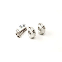 LSL Bar Mounts Ø25.4mm + 10mm Silver Harley Davidson Sportster