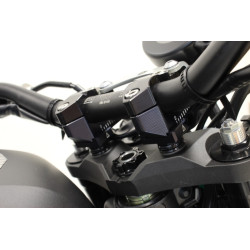 GILLES 2DGT Adjustable Bar Mounts Black Yamaha MT-07