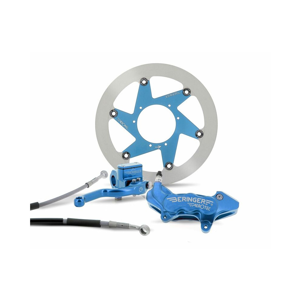 BERINGER Top Race Brake System 16'' Wheel Aerotec® Radial Caliper 4 Pistons Blue Yamaha YZ/YZ-F