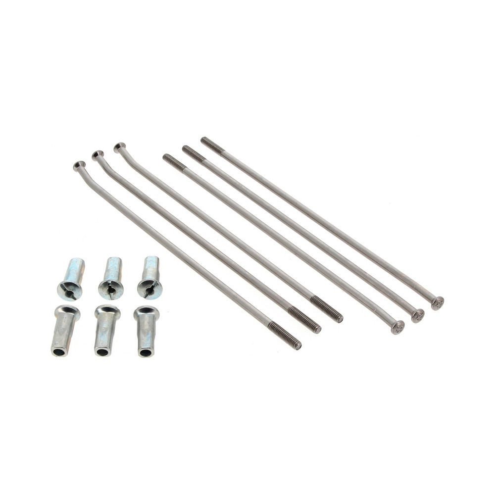 ART 17" Spokes set - Silver/Silver 36 spokes