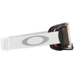 OAKLEY Airbrake MX Goggle - Tuff Blocks White Race-Ready Roll-Off Clear Lens