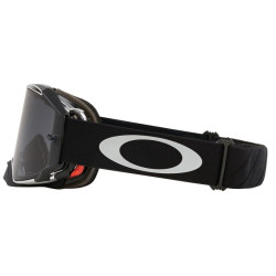 OAKLEY Airbrake MX Goggle - Tuff Blocks Black Gunmetal Dark Grey Lens