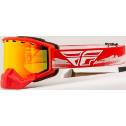 FLY RACING Focus Snow Goggle Red/Grey W/ Red Mirror/Amber Lens