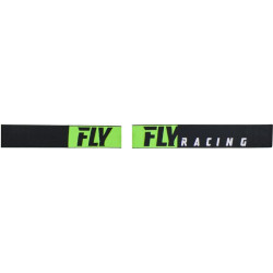 FLY RACING Zone Pro Goggle Black/Green W/Dark Smoke Lens W/Post