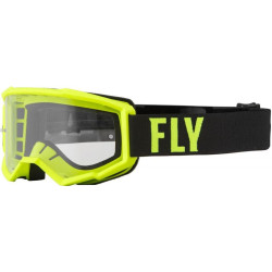 FLY RACING Youth Focus Goggle Hi-Vis/Blk W/ Clear Lens