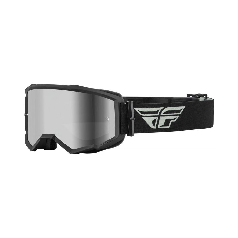 FLY RACING Zone Goggle Grey/Black W/ Silver Mirror/Smoke Lens