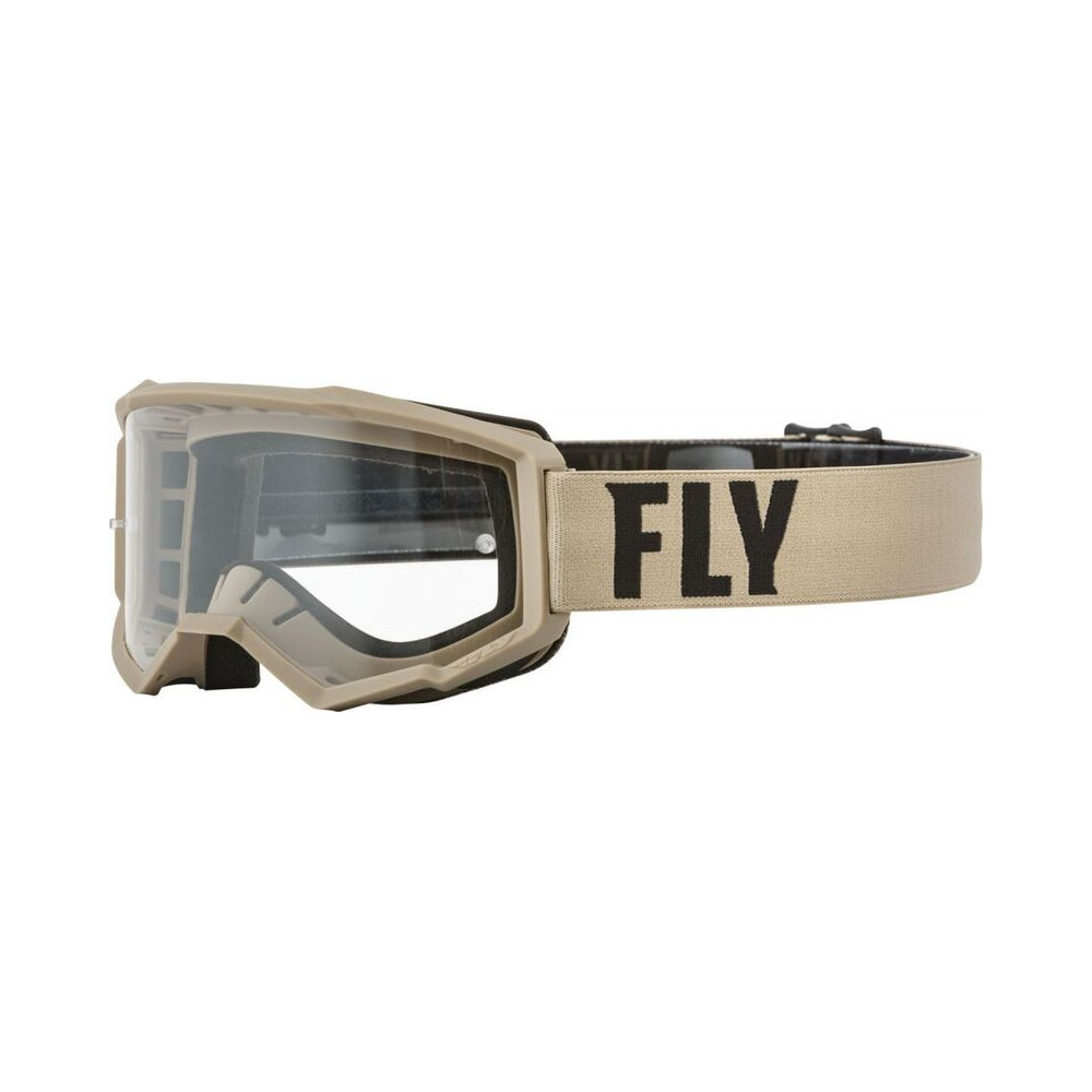 FLY RACING Focus Goggle Khaki/Brown W/ Clear Lens