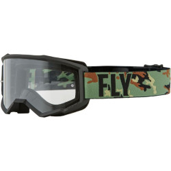 Masque FLY RACING Focus Vert Camo/Noir Enfant