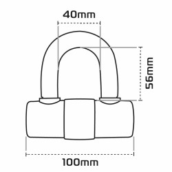 OXFORD HD MAX Disc Lock - Ø14mm Orange